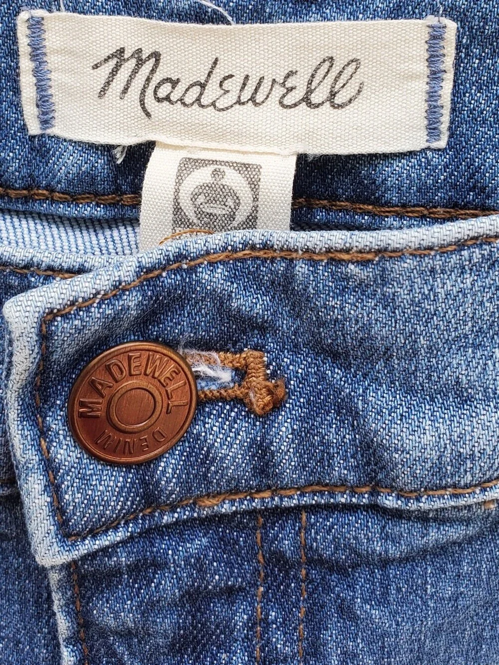 Madewell Wide-Leg Crop Jeans Size 33P - Picture 5 of 7